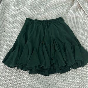Green Flowy Skort Size S